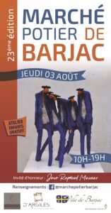 Marché des potiers Barjac (Gard) 3 Aout 2023